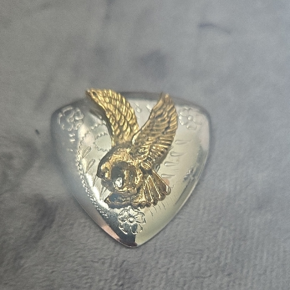 Majestic Gold and Silver Eagle Brooch